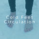 Cold feet that may be related to circulation problems in the legs