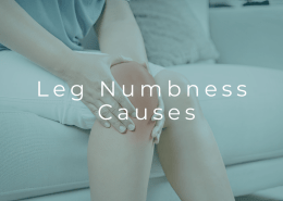 Person experiencing numbness or loss of sensation in the leg