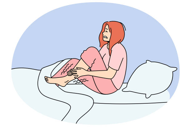 person experiencing numbness and tingling sensation in the legs