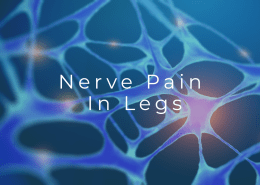 Doctor examining a patient's leg to evaluate nerve pain