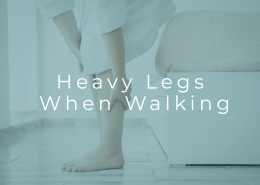 heavy legs when walking symptom