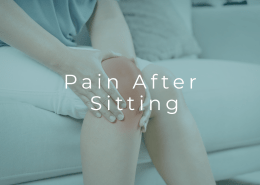 leg pain after sitting then walking